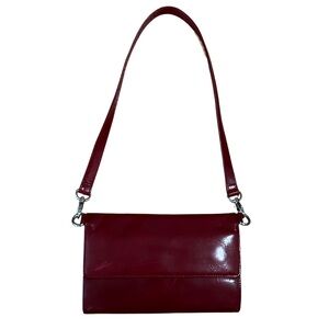 Hobo International red leather shoulder bag with built in wallet and coin bag